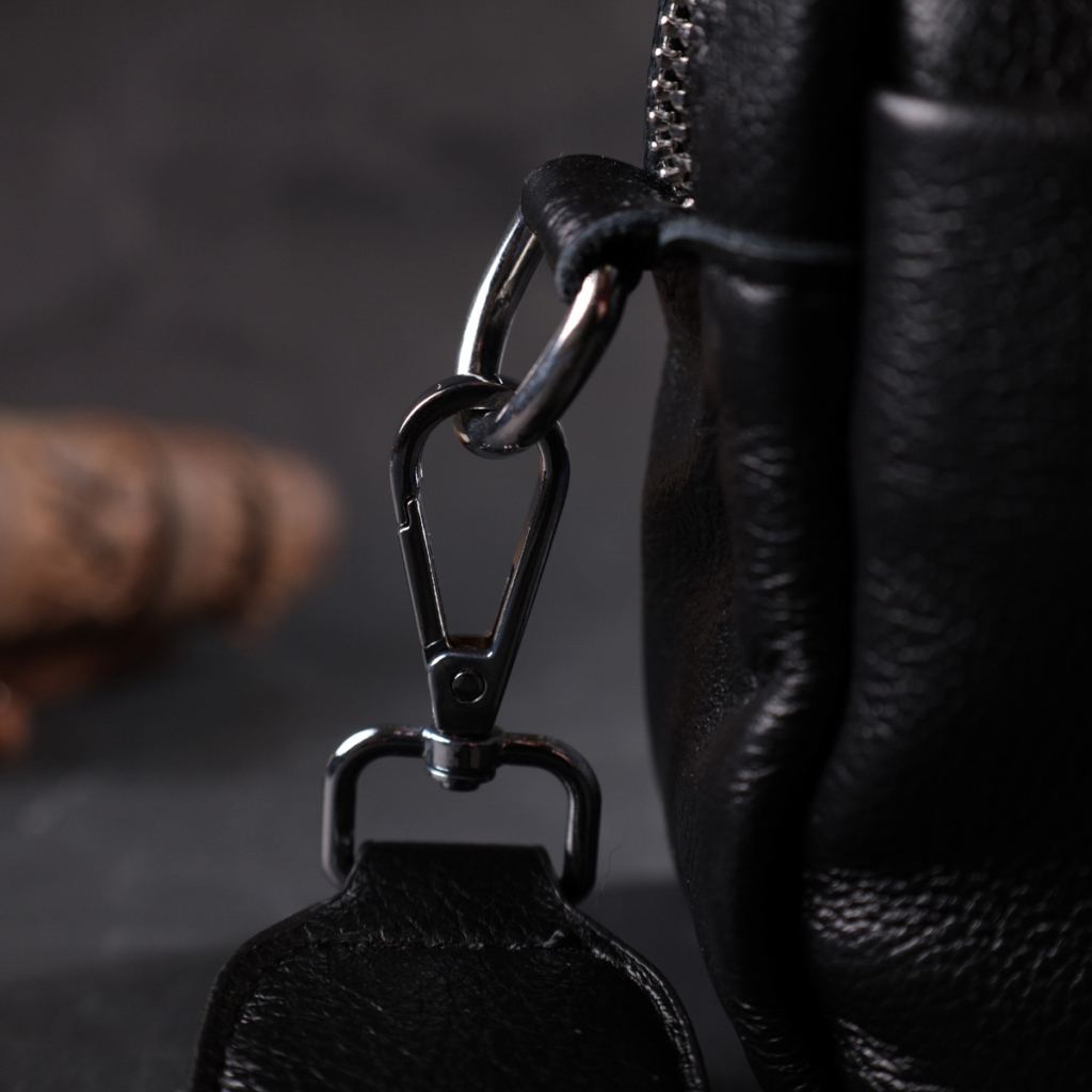 Сумка Vintage Жіноча з натуральної м'якої шкіри Чорна (22436) - зображення 9