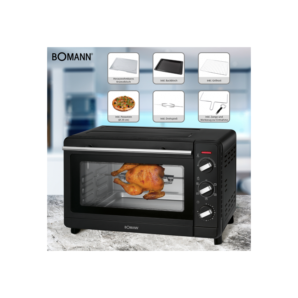 Електропіч Bomann MBG 6023 CB - зображення 5