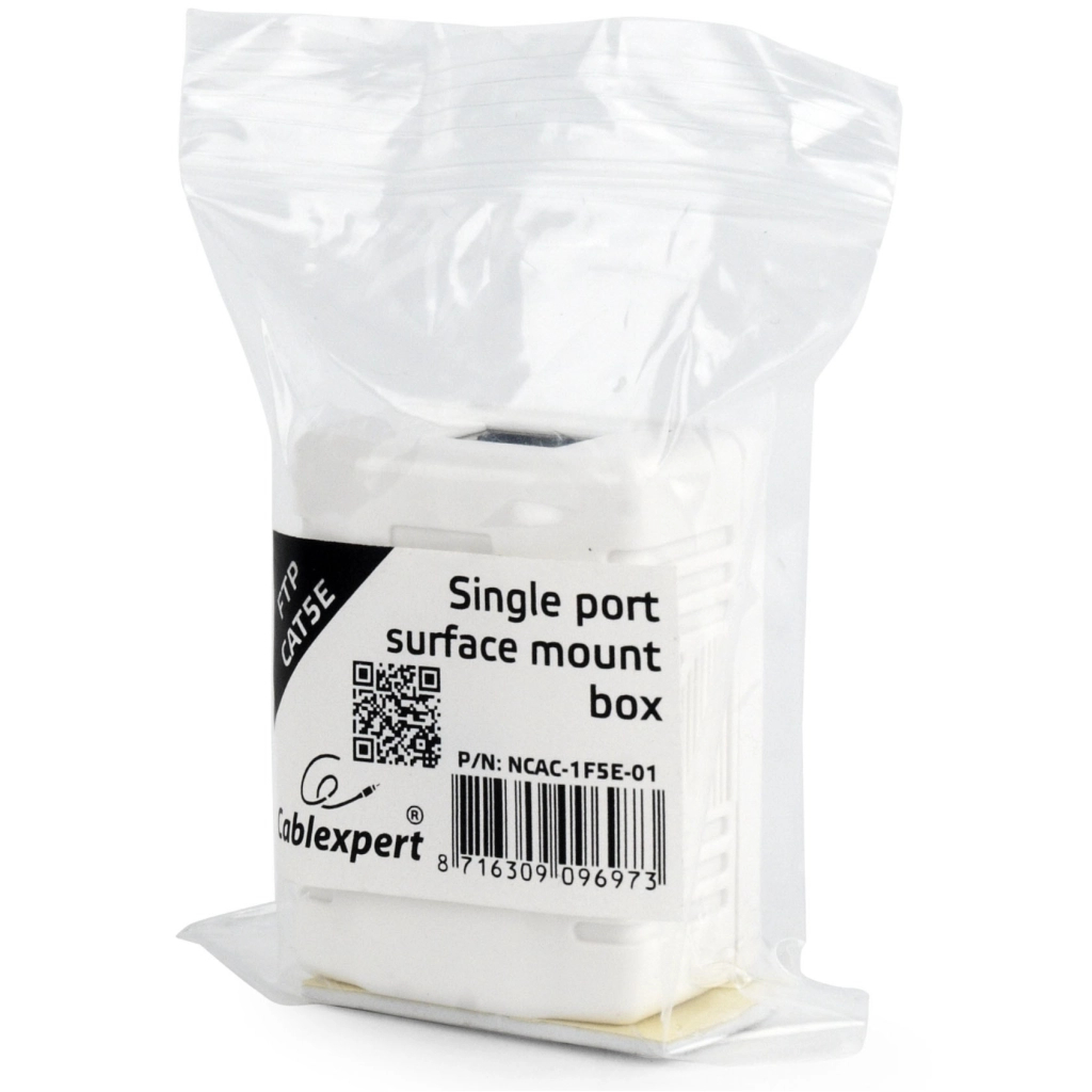 Комп'ютерна розетка Cablexpert RJ45x1 FTP, cat.5e (NCAC-1F5E-01) - зображення 3