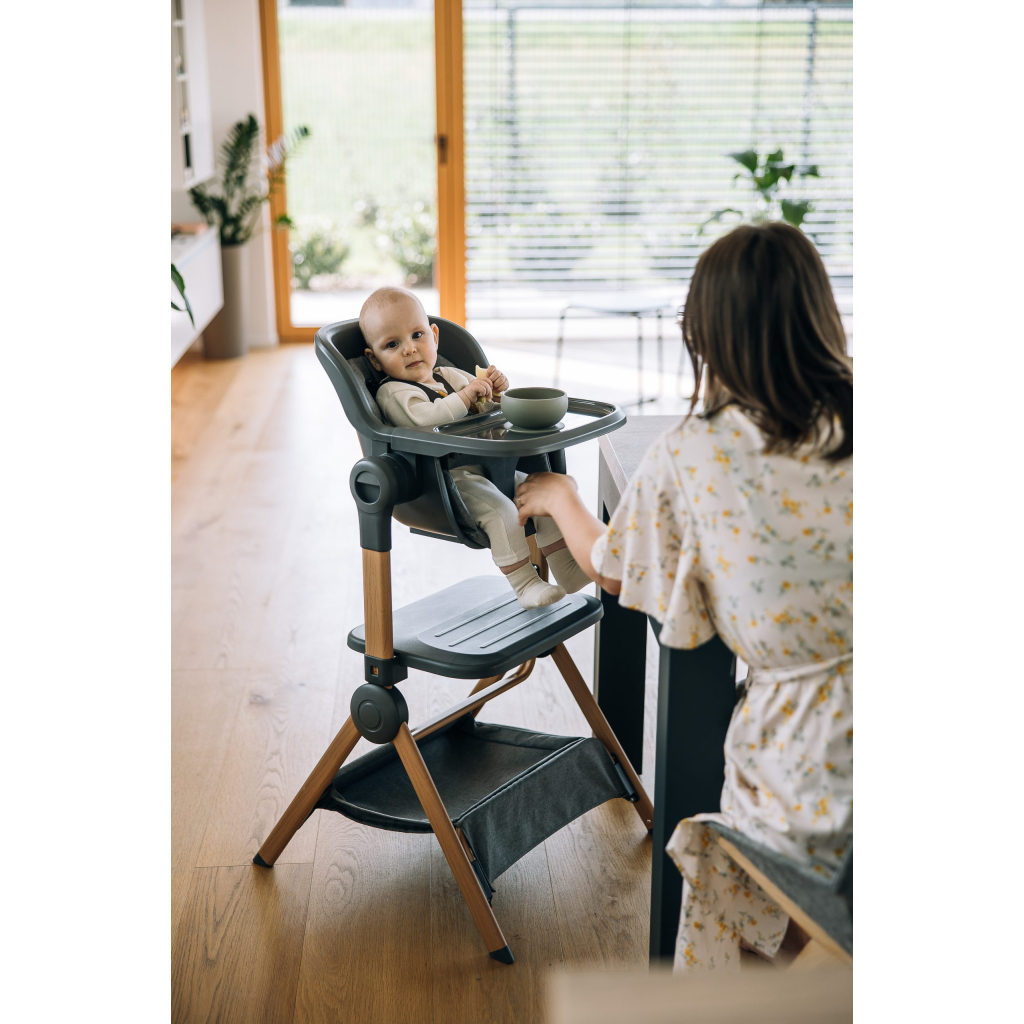 Ліжечко FreeON приліжкове та стільчик для дитини Nest & Feed 2 в 1, grey (84959) - зображення 6