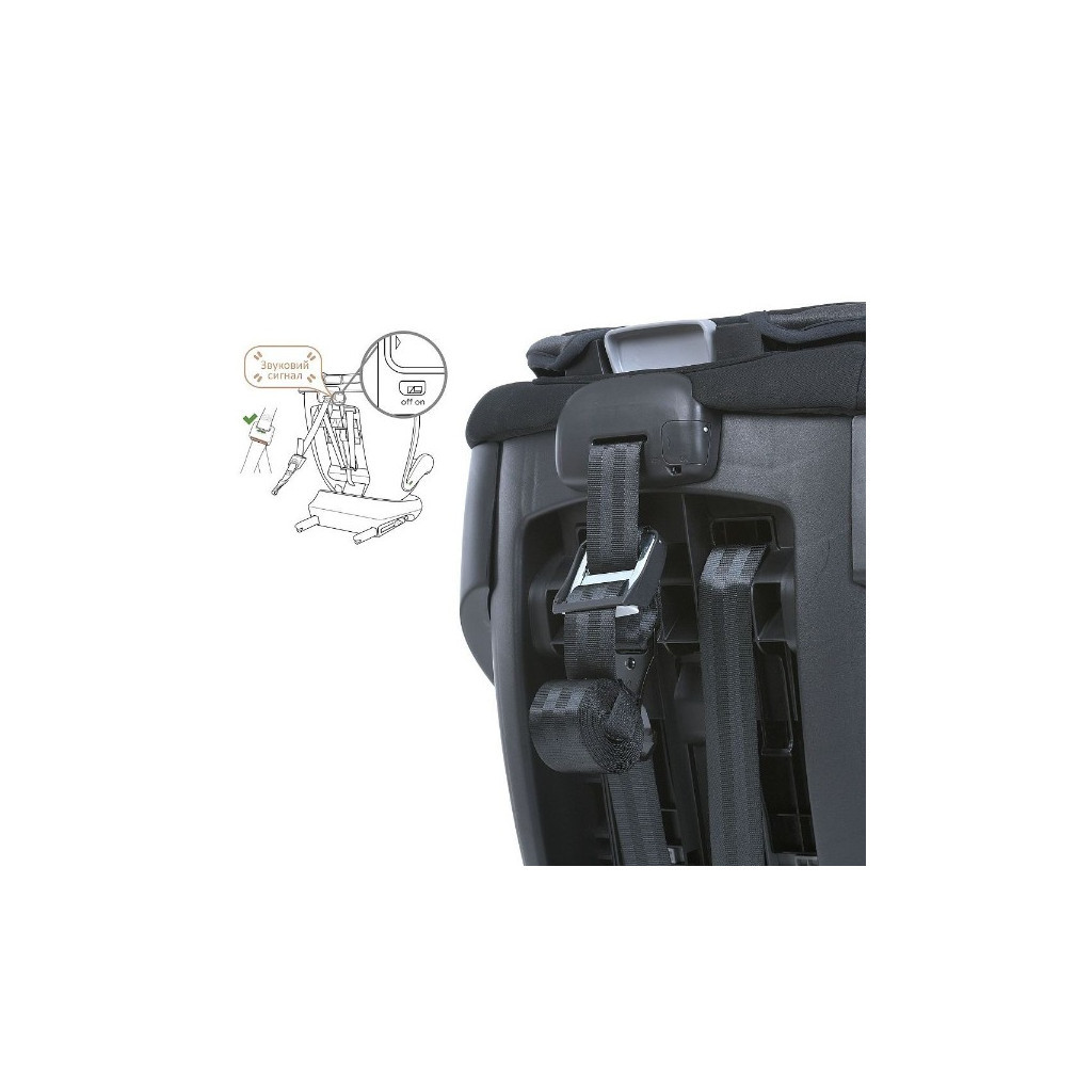 Автокрісло El Camino ME 1117 I-CON 0-36 кг Black striped (ME 1117 black striped) - зображення 10