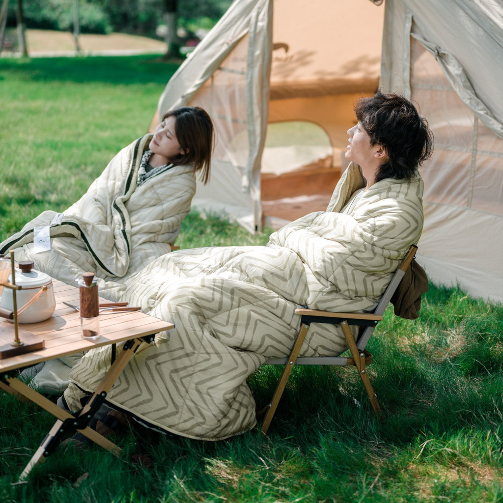 Спальний мішок Naturehike DP200 CNK2300SD012 лівий бежевий (6976023923586) - зображення 6