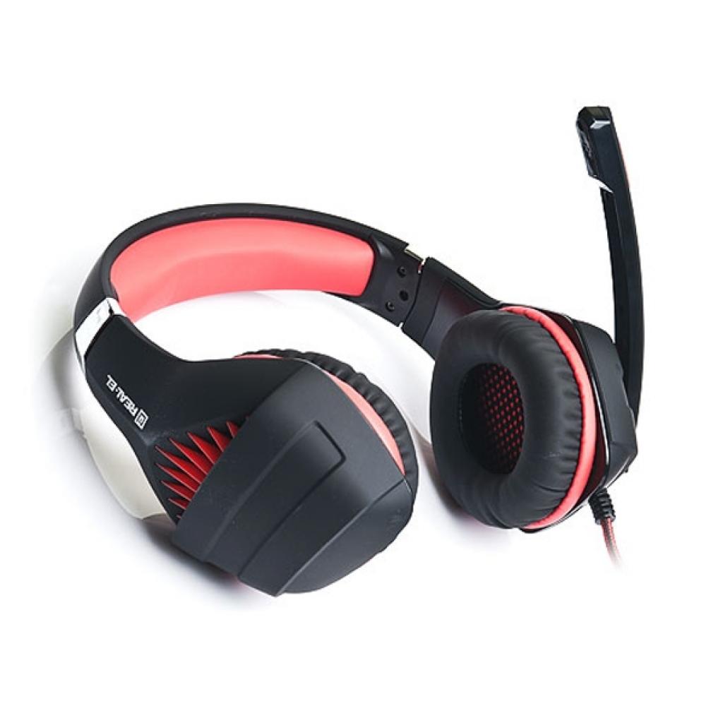 Навушники REAL-EL GDX-7600 Black-Red - зображення 4