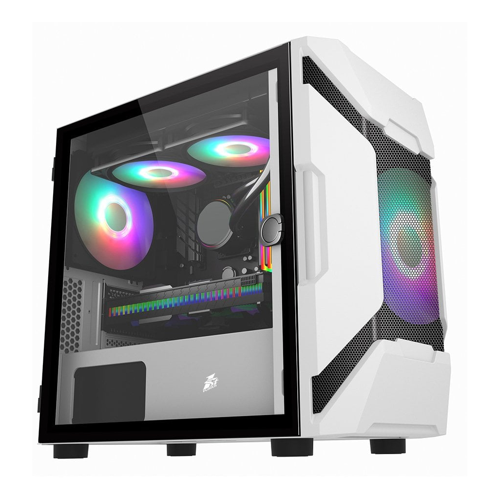 Корпус 1stPlayer D3-A-F2P-W-F2-W-WH - зображення 1