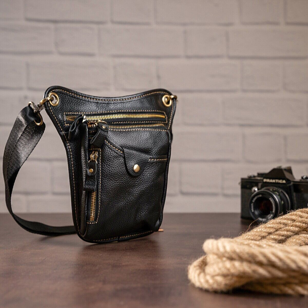 Сумка Vintage На пояс Чорна (14659) - зображення 7