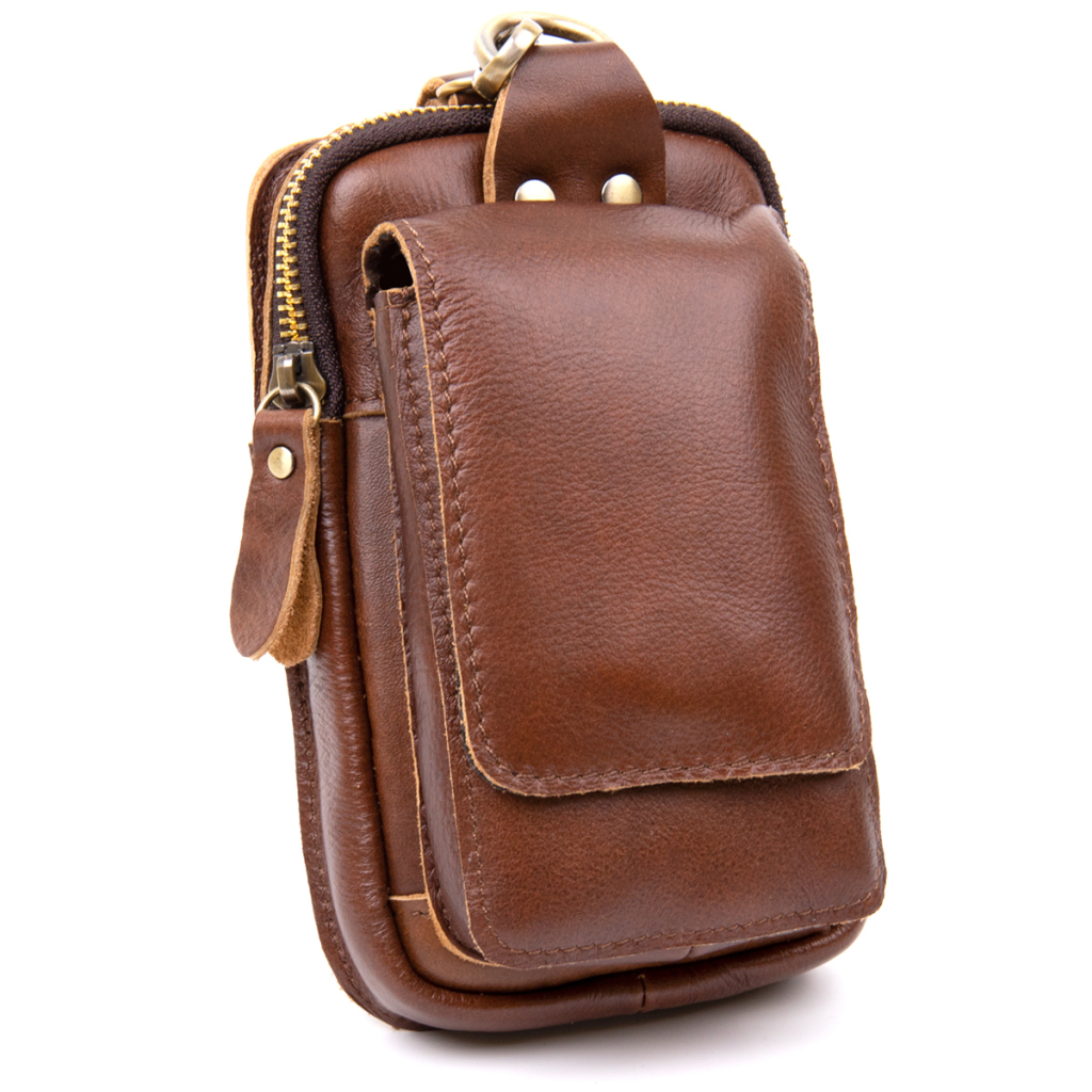 Сумка Vintage Поясна чоловіча Коричнева (20417) - зображення 1