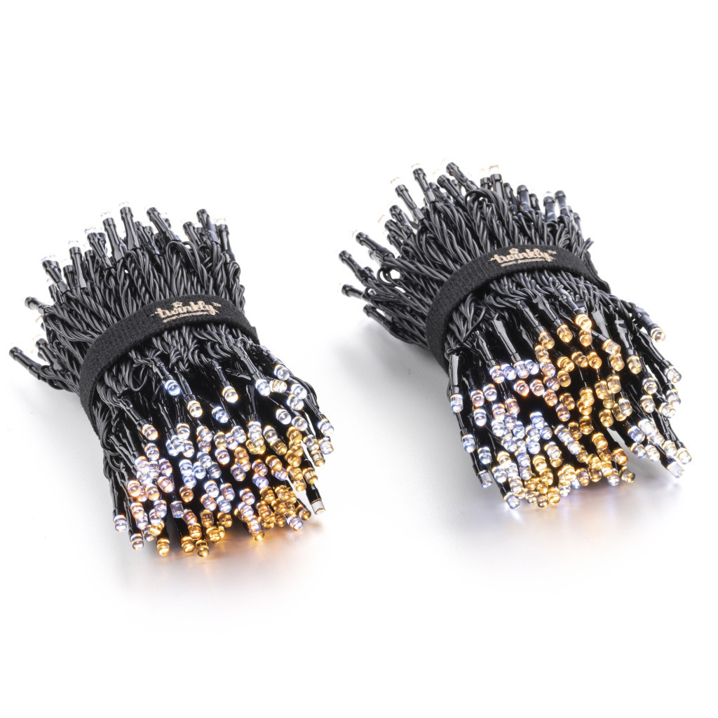 Гірлянда Twinkly Smart LED Strings AWW 400, BT+WiFi, Gen II, IP44, кабель чор (TWS400GOP-BEU) - зображення 2