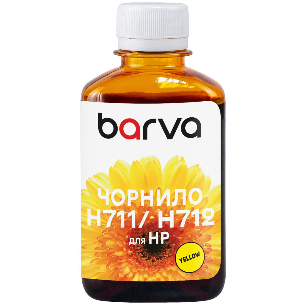 Чорнило Barva HP 711/712 180ml Y, water-soluble (H711-860) - зображення 1