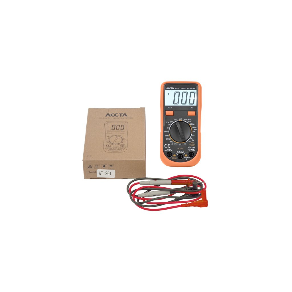 Цифровий мультиметр Accta AT-201 (890293) - зображення 6