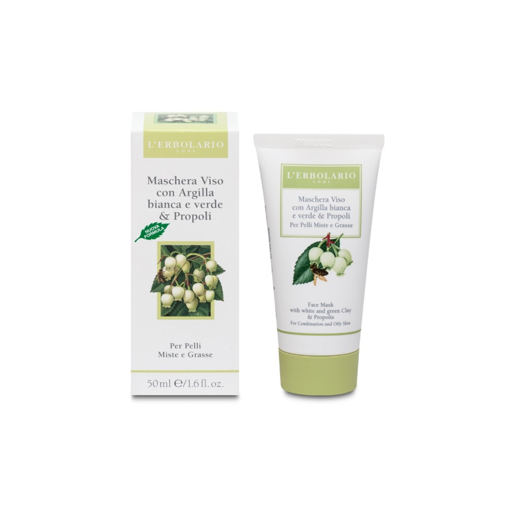 Маска для обличчя L'Erbolario на основі Глини та Прополісу 50 мл (8022328500217) - зображення 1