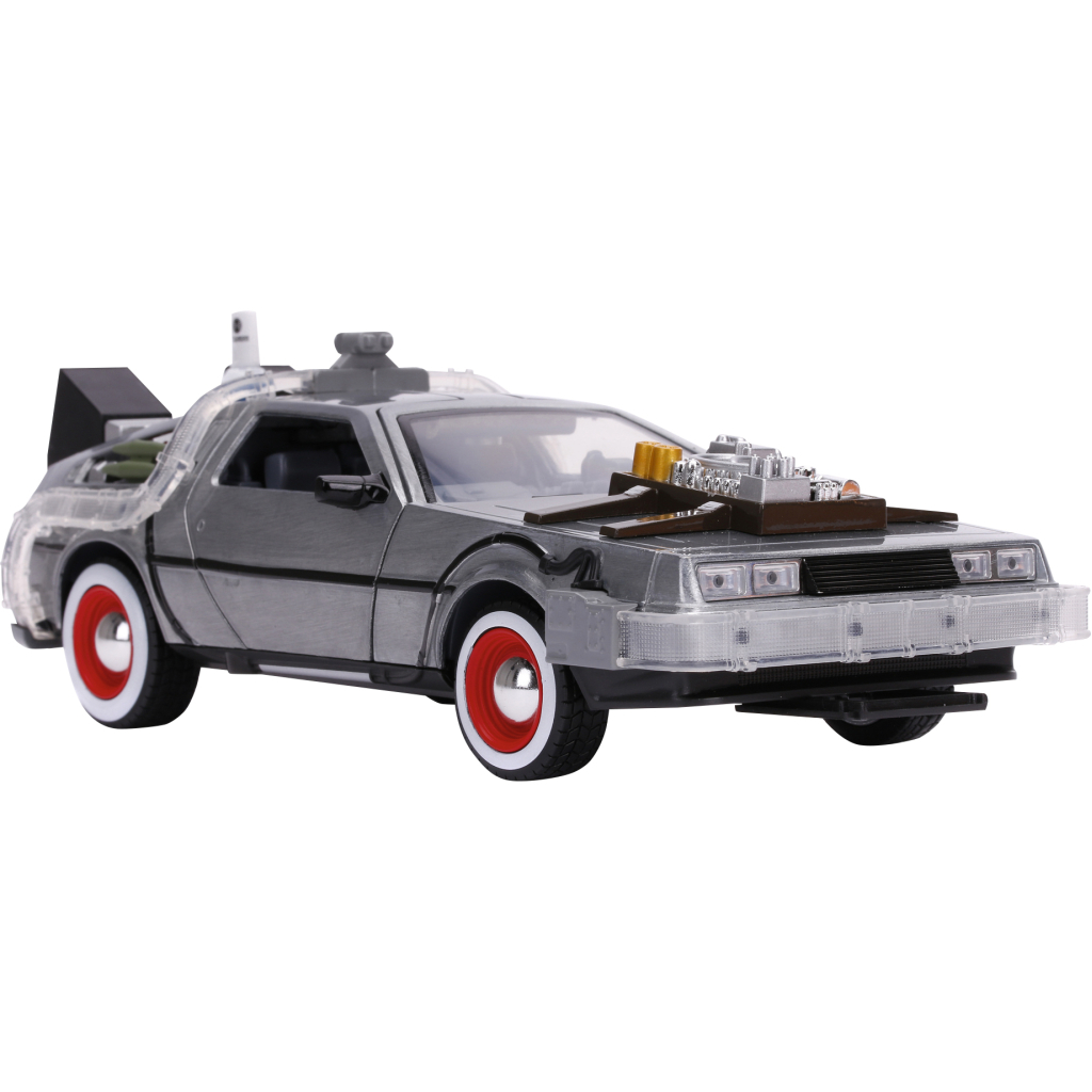 Машина Jada металева Назад у майбутнє 3 Машина часу (1989) зі світловим ефектом 1:24 (253255027) - зображення 1