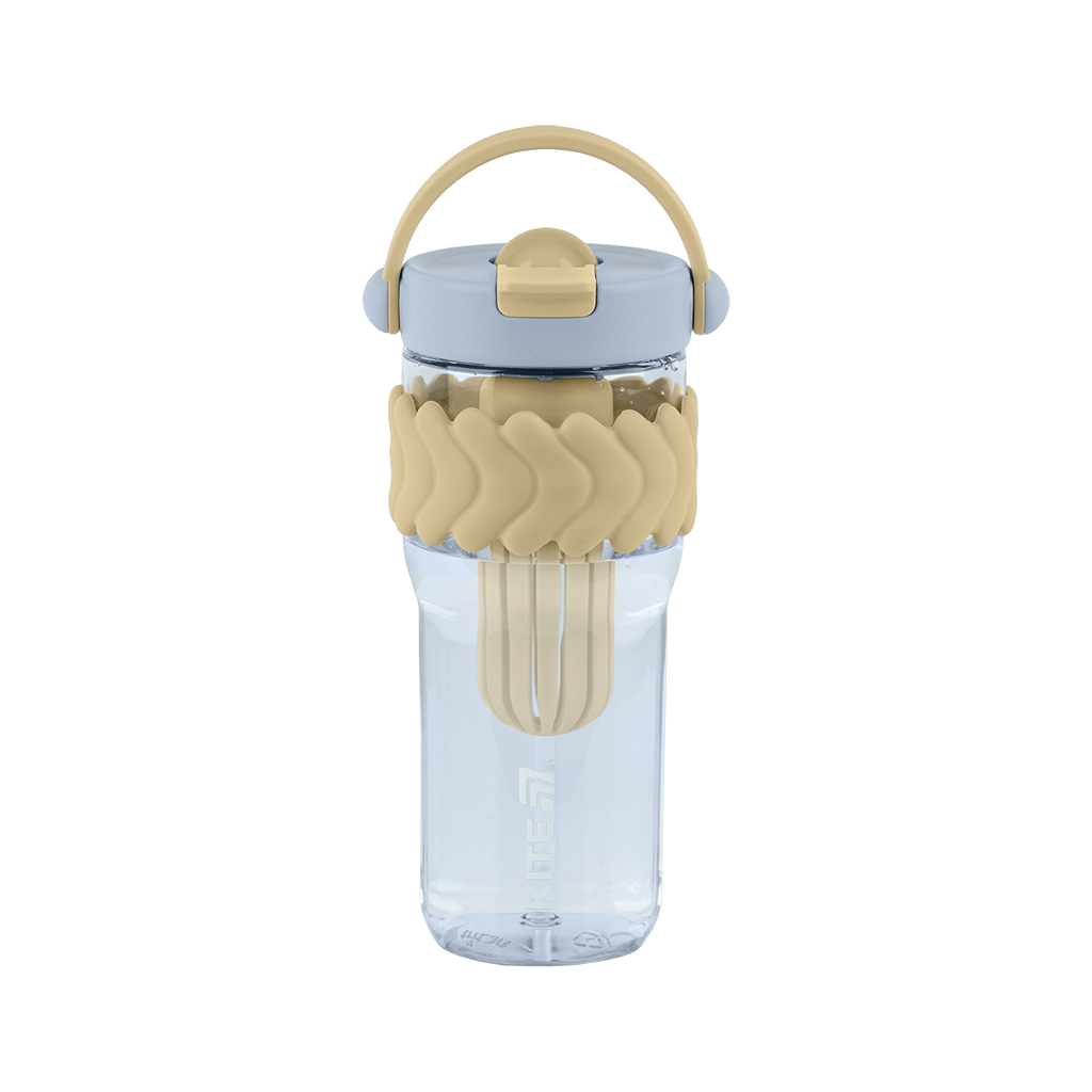 Пляшка для води Kite 900 мл бежево-блакитний (K25-1231-1) - зображення 1