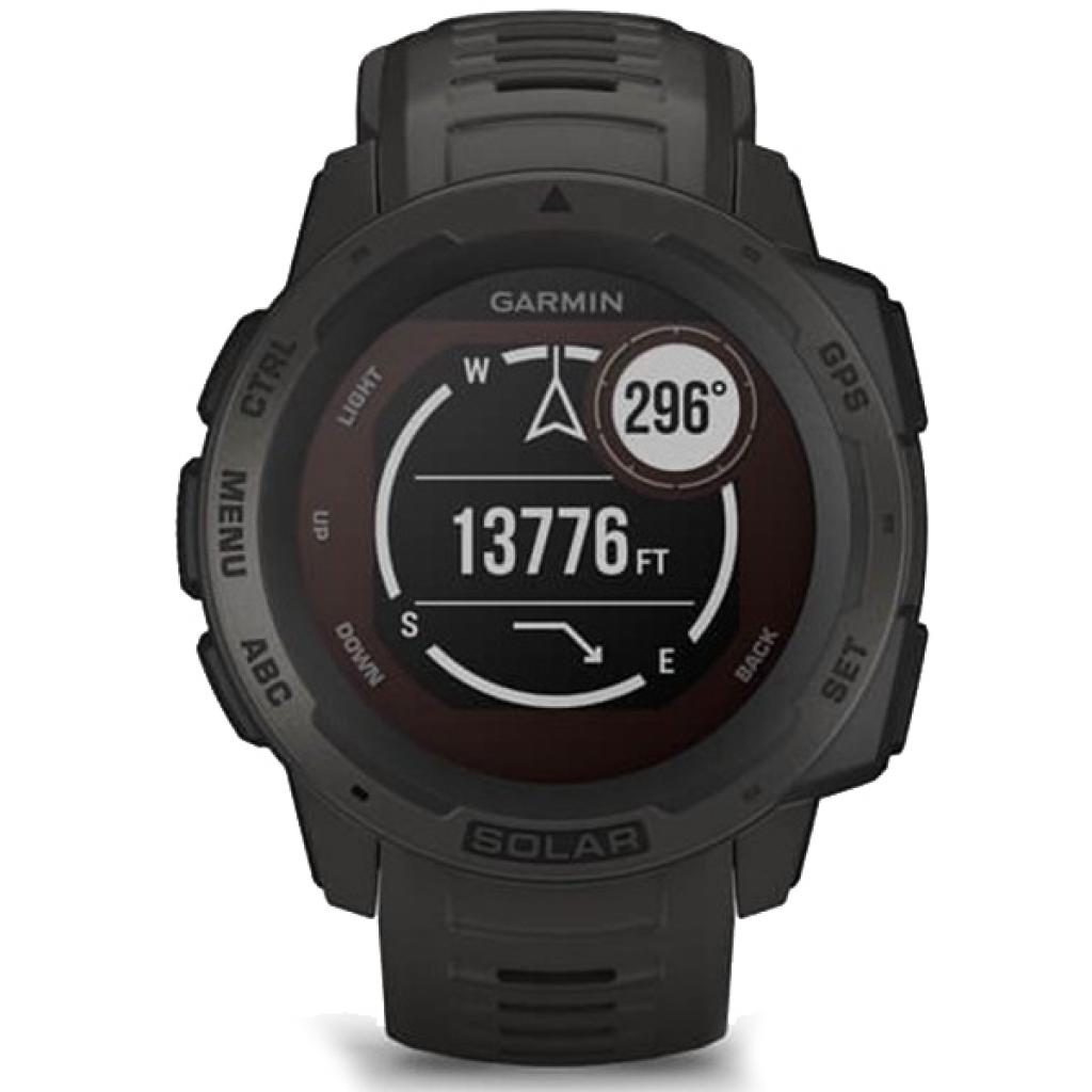 Смарт-годинник Garmin Instinct Solar, Graphite (010-02293-00) - зображення 9