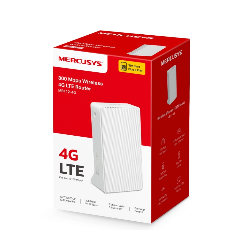 Маршрутизатор Mercusys MB112-4G - зображення 3