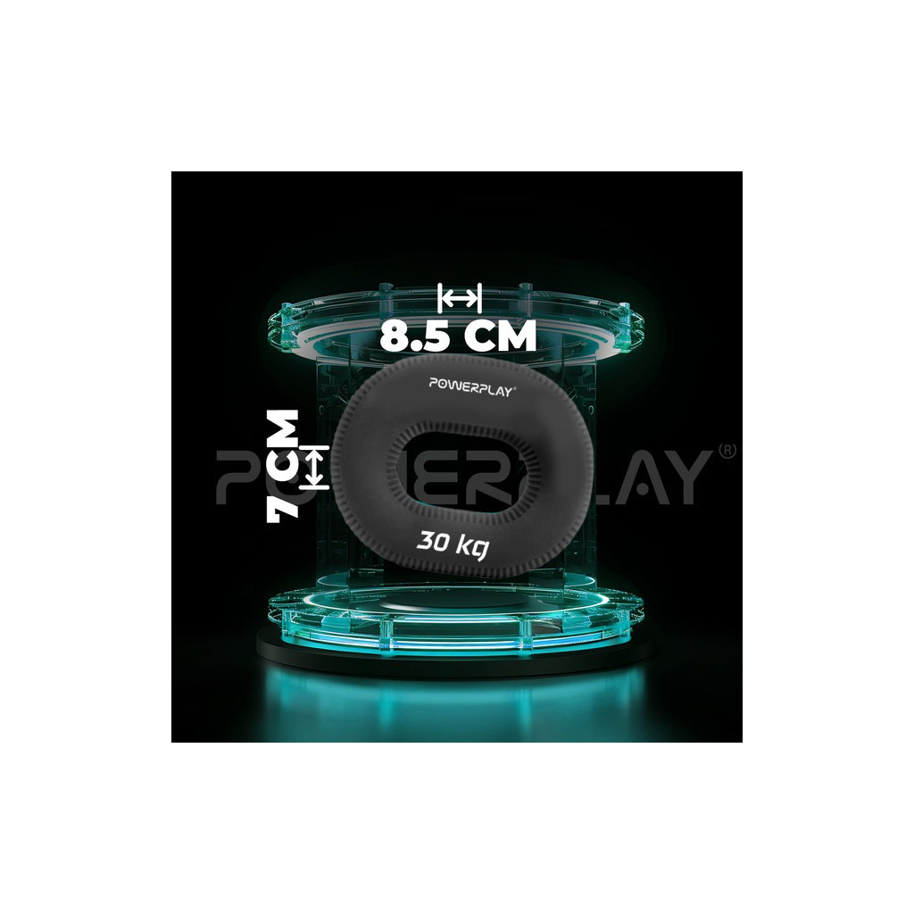 Еспандер PowerPlay PP-4336 Hand Grip Hard 30 кг Чорний (PP_4336_Black_30kg) - зображення 9