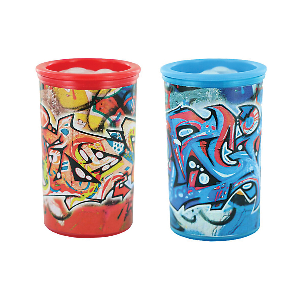 Точилка Kum Graffiti з контейнером, 2 відділення (1870 KK2 Graffiti) - зображення 1