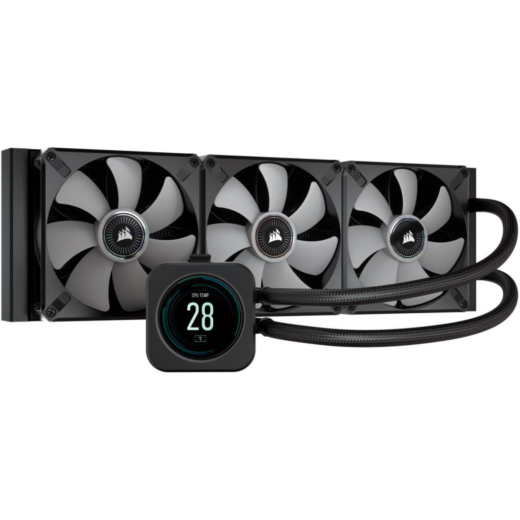 Система рідинного охолодження Corsair iCUE H150i Elite LCD Display Liquid CPU (CW-9060062-WW) - зображення 2