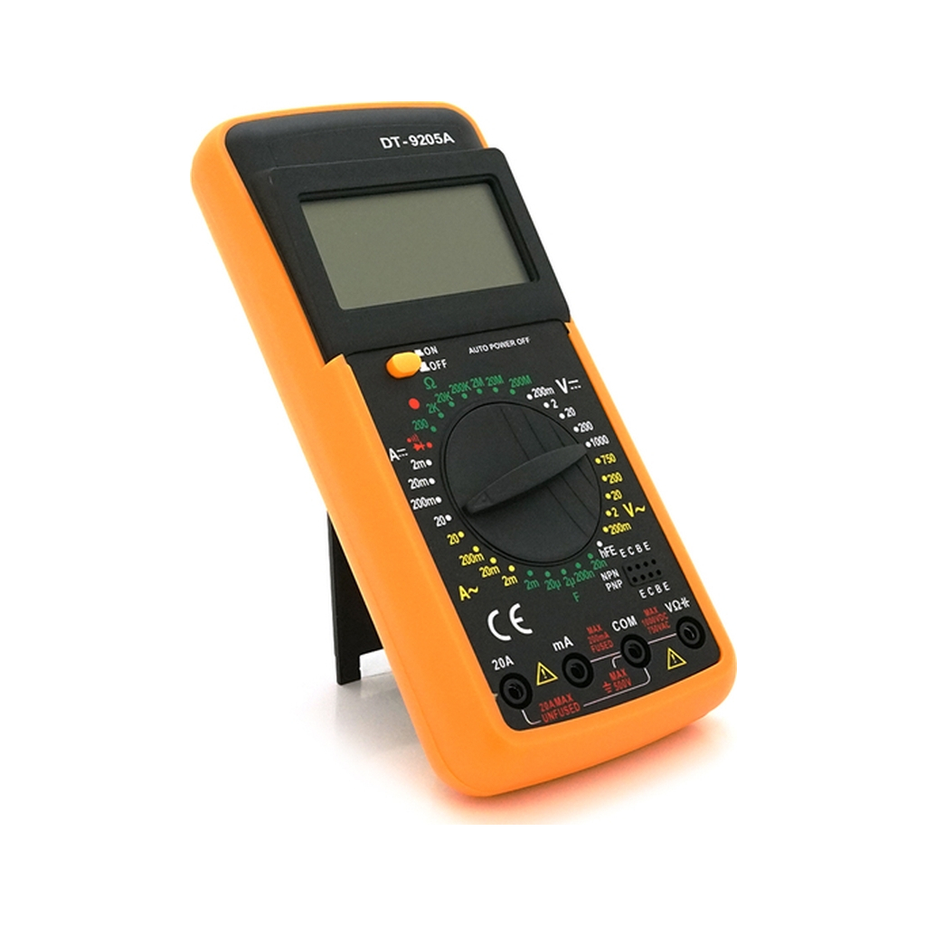 Цифровий мультиметр Voltronic DT-9205A, V, A, R, C, Q60 (DT-9205А) - зображення 3