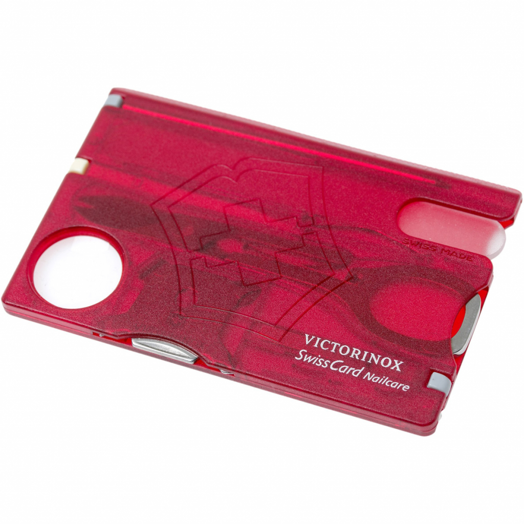Мультитул Victorinox SwissCard NailCare Transparent Red (0.7240.T) - зображення 5