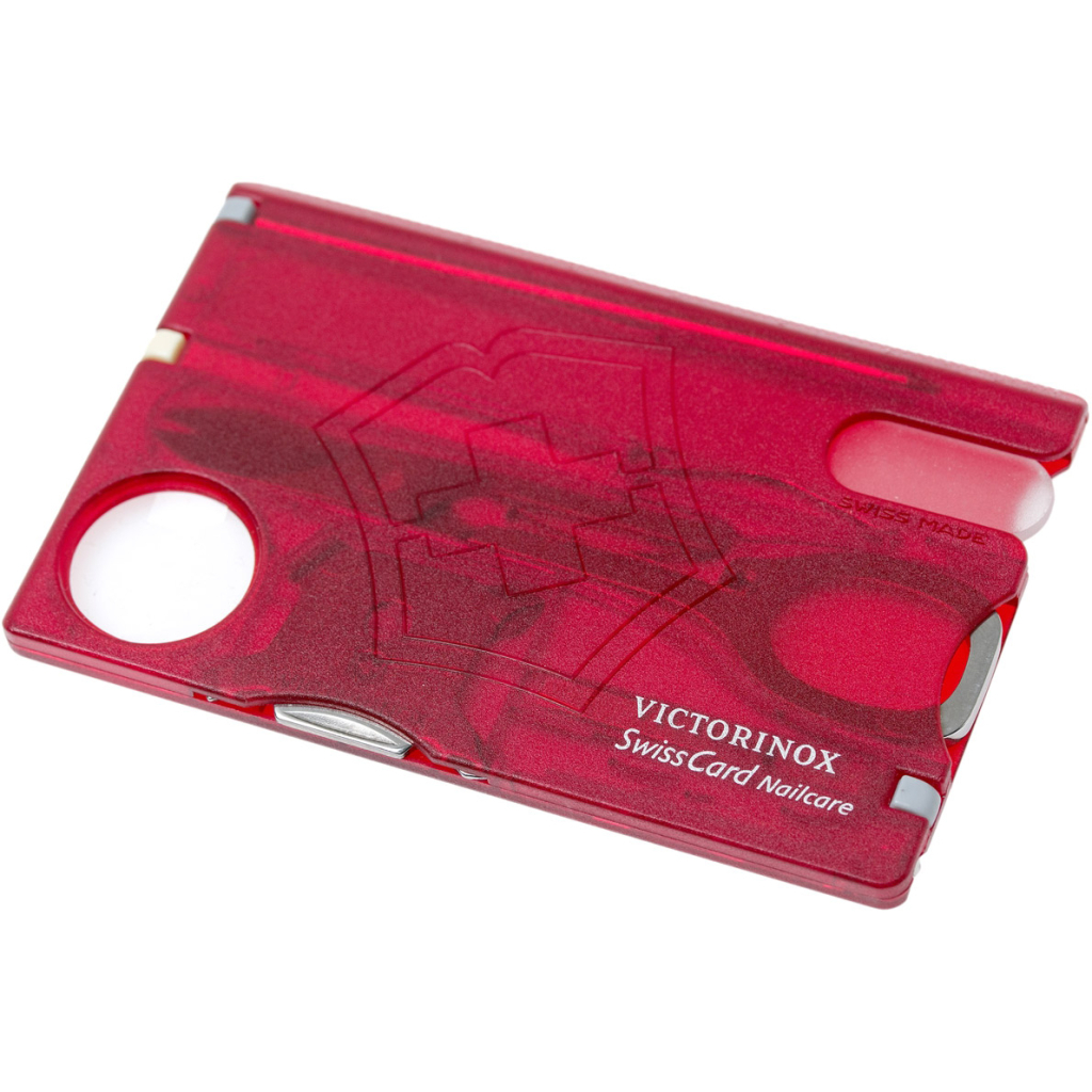 Мультитул Victorinox SwissCard NailCare Transparent Red (0.7240.T) - зображення 5