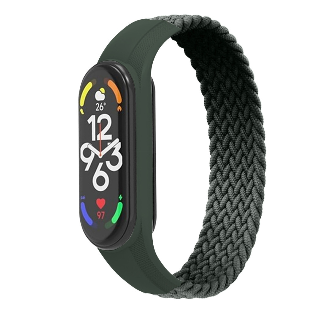 Ремінець до фітнес браслета Armorstandart Braided Solo Loop для Xiaomi Mi Band 7/6/5/4 Khaki size M (ARM58766) - зображення 1