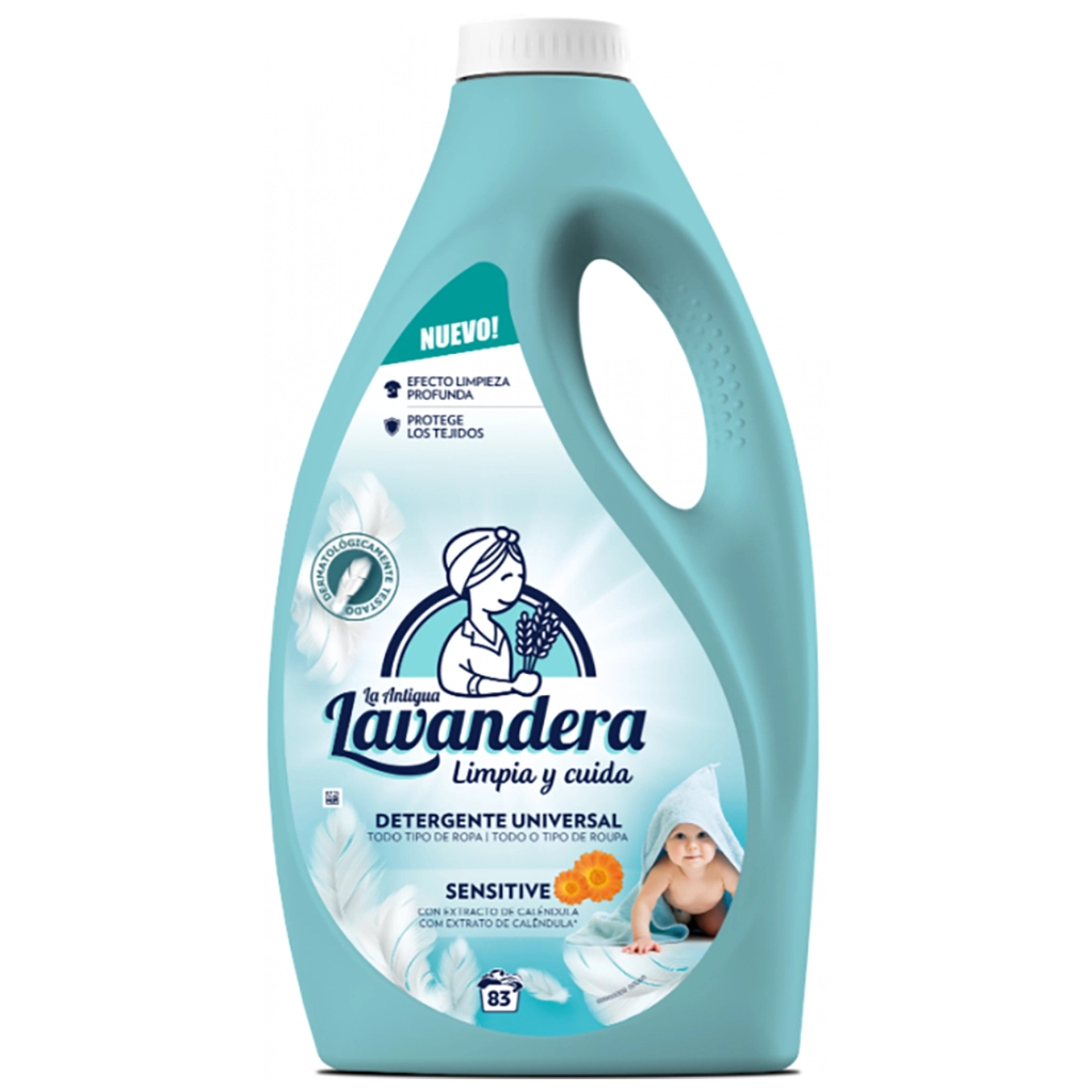 Гель для прання La Antigua Lavandera Sensitive для дитячої білизни 2.49 л (8435495829485) - зображення 1