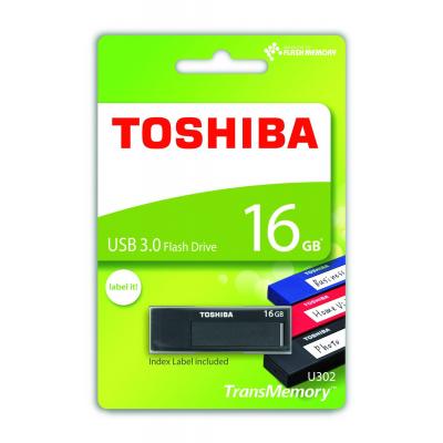 USB флеш накопичувач Toshiba 16GB Daichi Black USB 3.0 (THN-U302K0160M4) - зображення 4