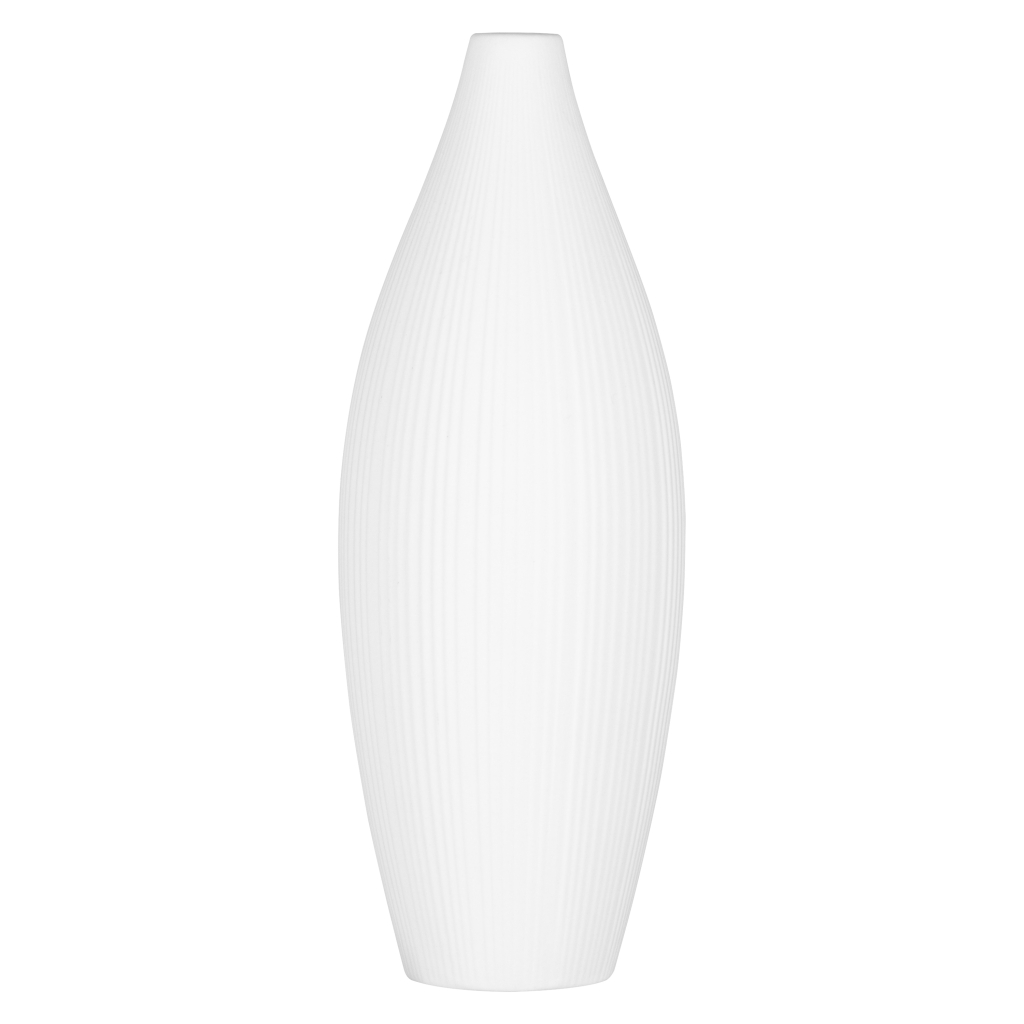 Ваза Ardesto Siena, 7х23см, порцеляна, білий (AR3806W) - зображення 1