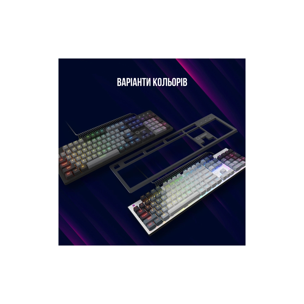 Клавіатура Lorgar Azar 514 RGB USB UA Black (LRG-GK514B-UA) - зображення 9