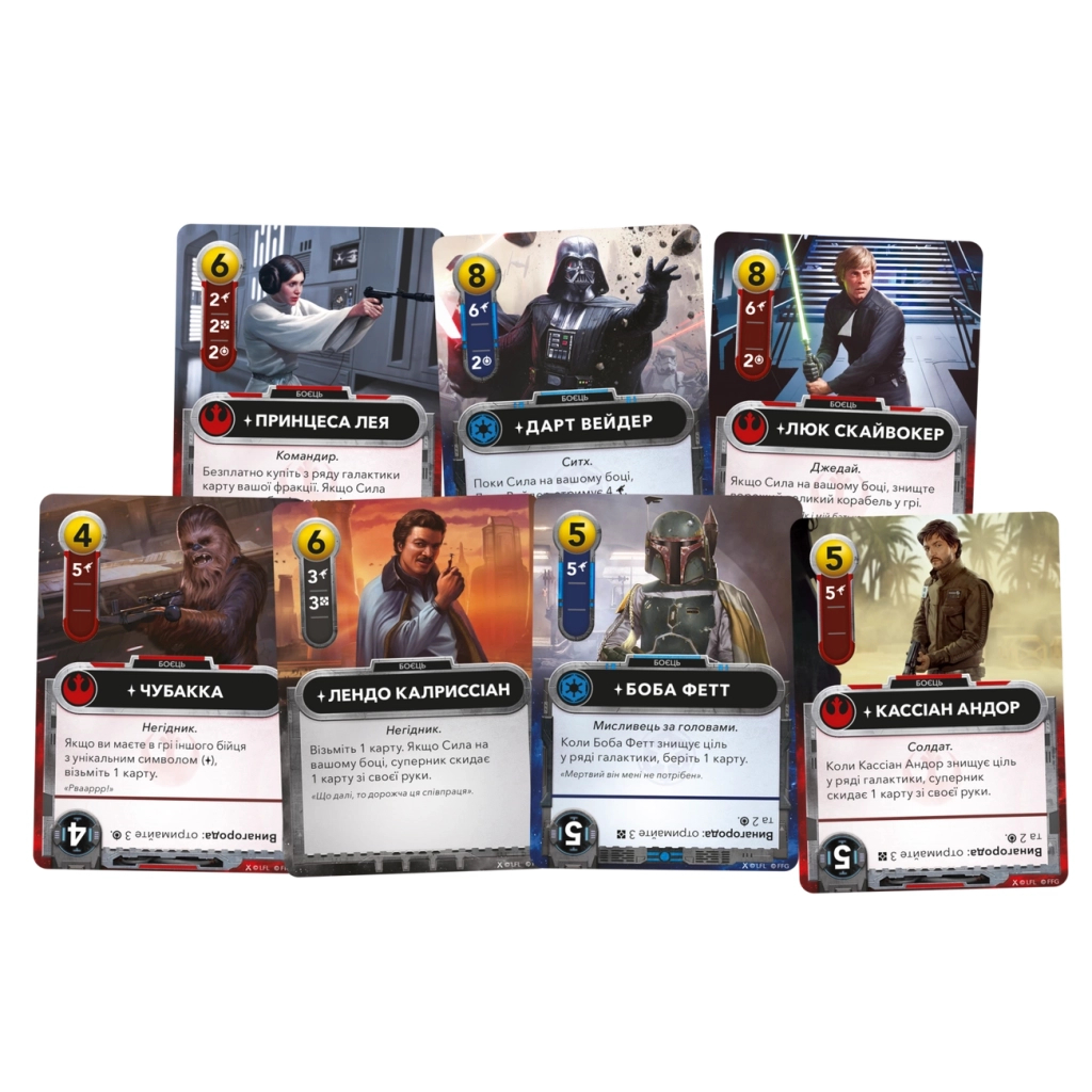 Настільна гра Geekach Games Зоряні війни. Колодобудівна гра (Star Wars: The Deckbuilding Game) (укр.) (GKCH168SW) - зображення 3