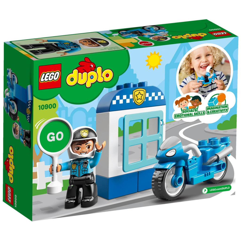 Конструктор LEGO DUPLO Поліцейський мотоцикл 8 деталей (10900) - зображення 7