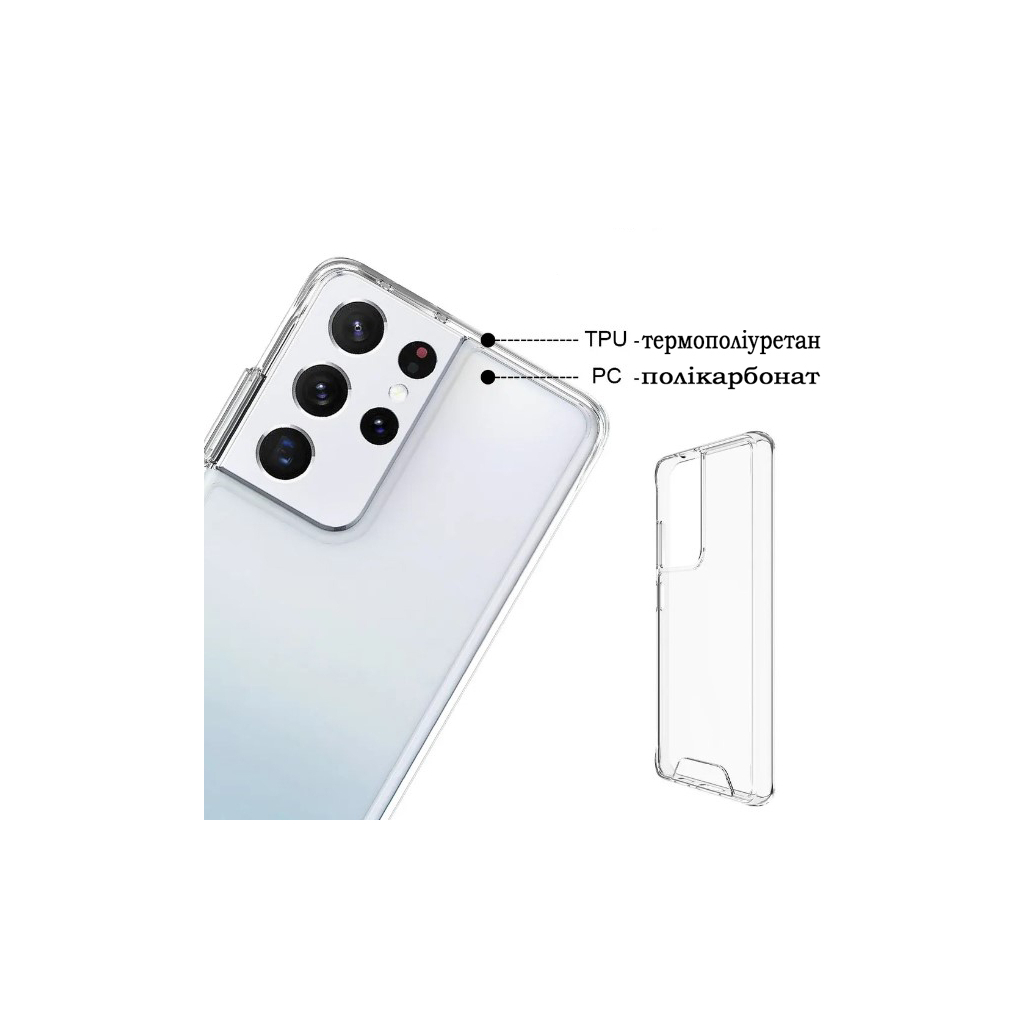 Чохол до мобільного телефона BeCover Space Case Samsung Galaxy S21 Ultra SM-G998 Transparancy (708587) - зображення 4
