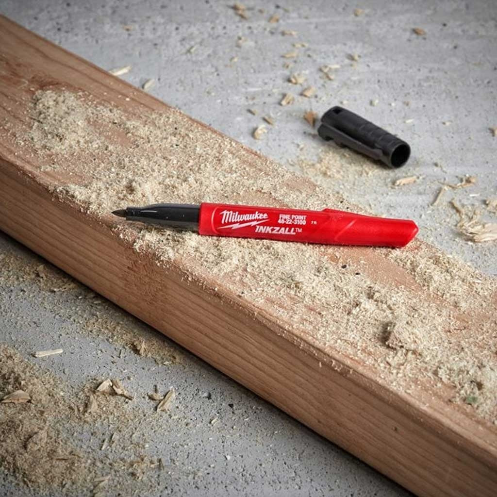 Маркер Milwaukee для будмайданчика INKZALL, тонкий, чорний (48223100) - изображение 9