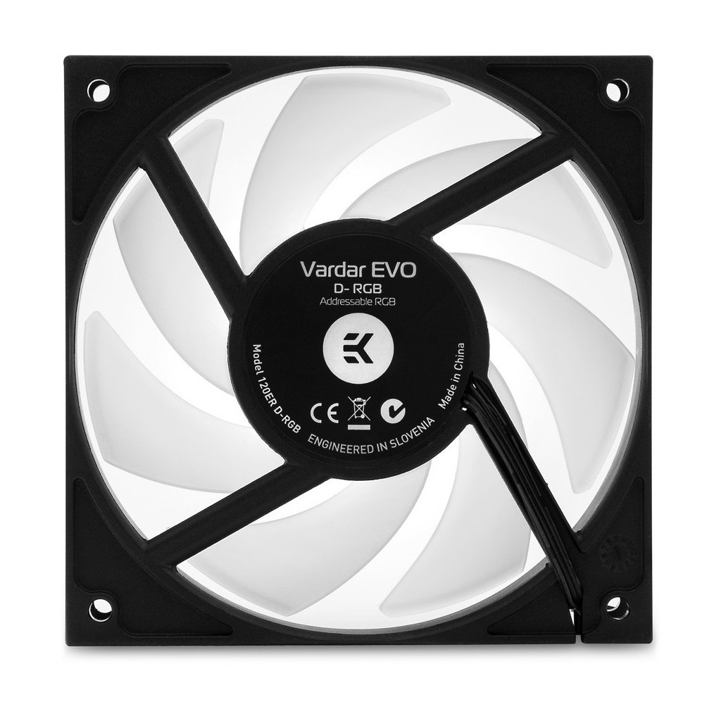 Кулер до корпусу Ekwb EK-Vardar EVO 120ER D-RGB (500-2200 RPM) - White (3831109825372) - зображення 2