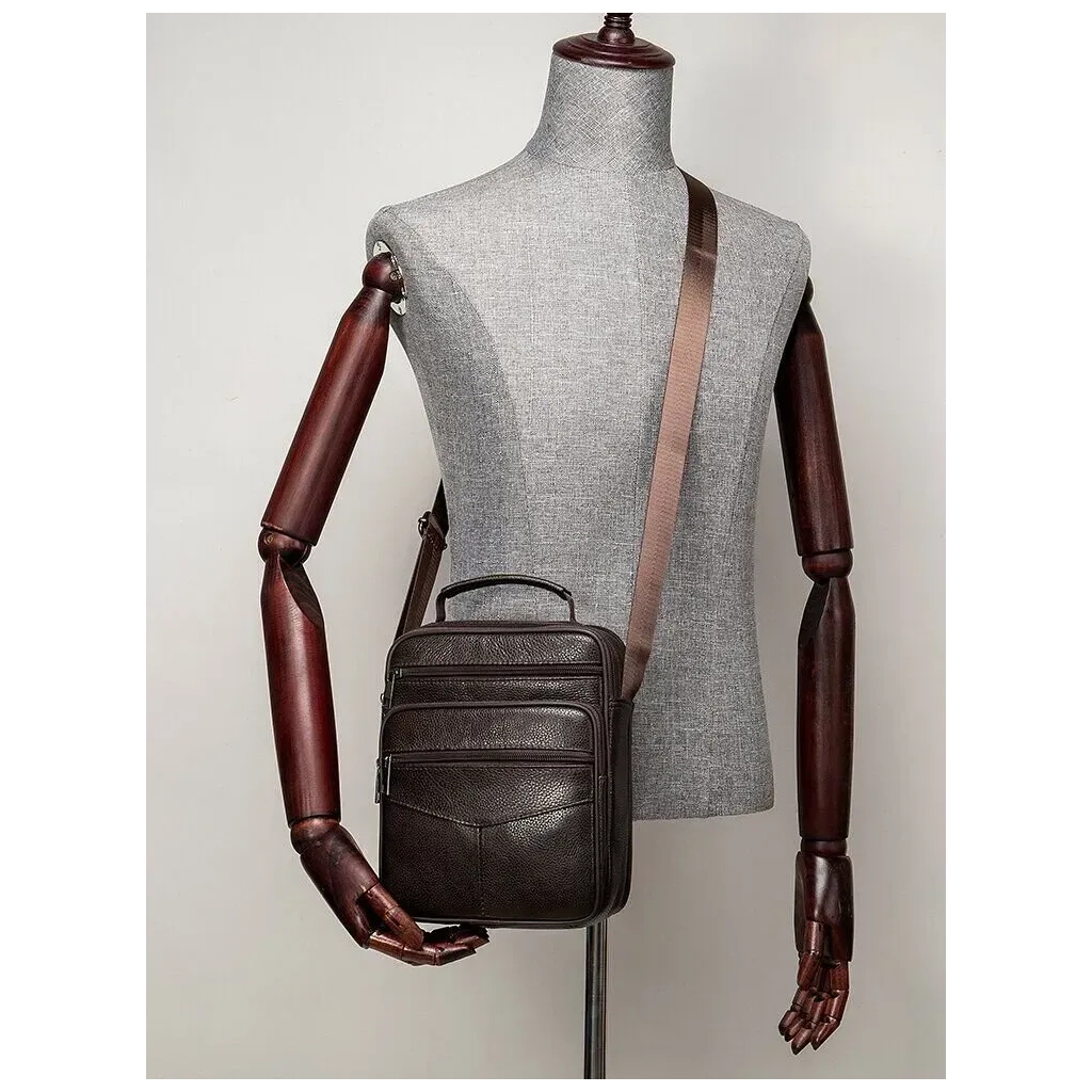 Сумка Vintage Шкіряна Коричнева (14991) - зображення 12