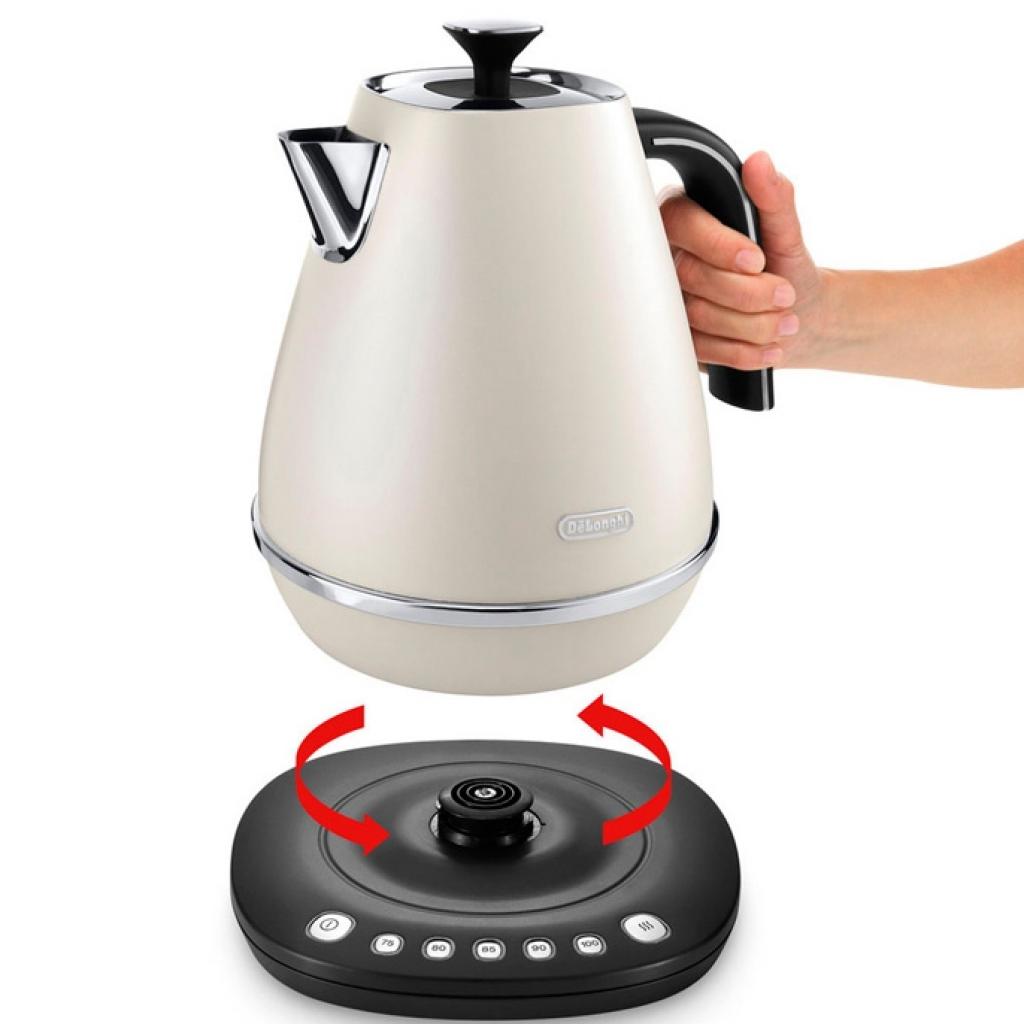 Електрочайник DeLonghi KBI 2011.W (KBI2011.W) - зображення 3