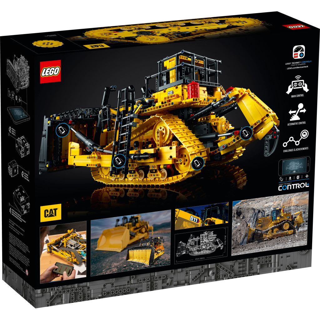 Конструктор LEGO Technic Бульдозер Cat D11 із керуванням з додатка 3854 деталі (42131) - зображення 8