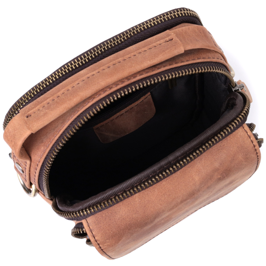 Сумка Vintage Вінтажна для чоловіків з натуральної шкіри Коричнева (22811) - зображення 8