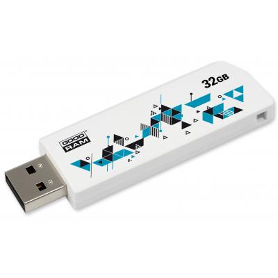USB флеш накопичувач Goodram 32GB Cl!ck White USB 2.0 (UCL2-0320W0R11) - изображение 4