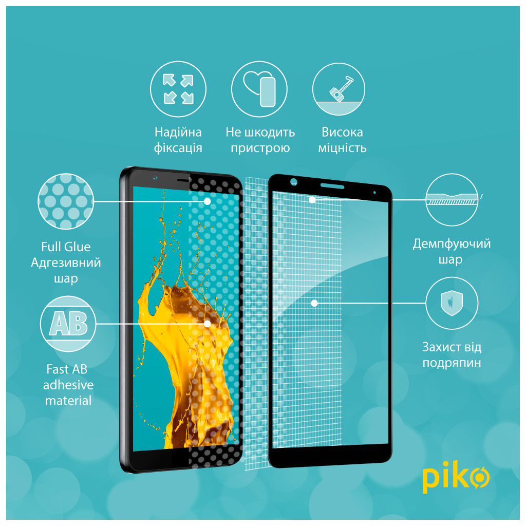 Скло захисне Piko Full Glue ZTE Blade A31 Plus (1283126523120) - зображення 4