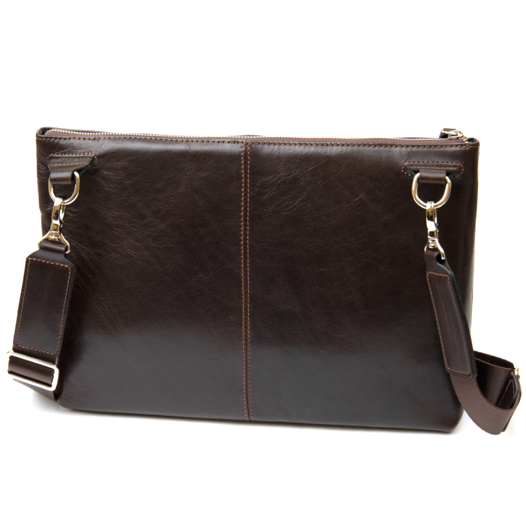 Сумка Grande Pelle Шкіряна чоловіча Коричнева (11438) - зображення 2