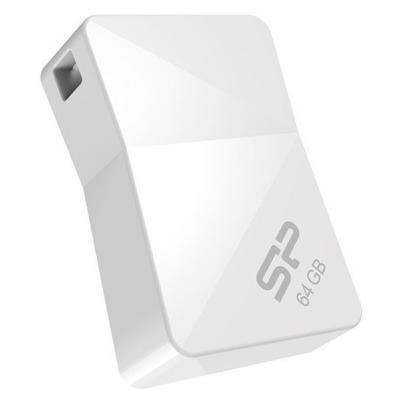 USB флеш накопичувач Silicon Power 64Gb Touch T08 White USB 2.0 (SP064GBUF2T08V1W) - зображення 2