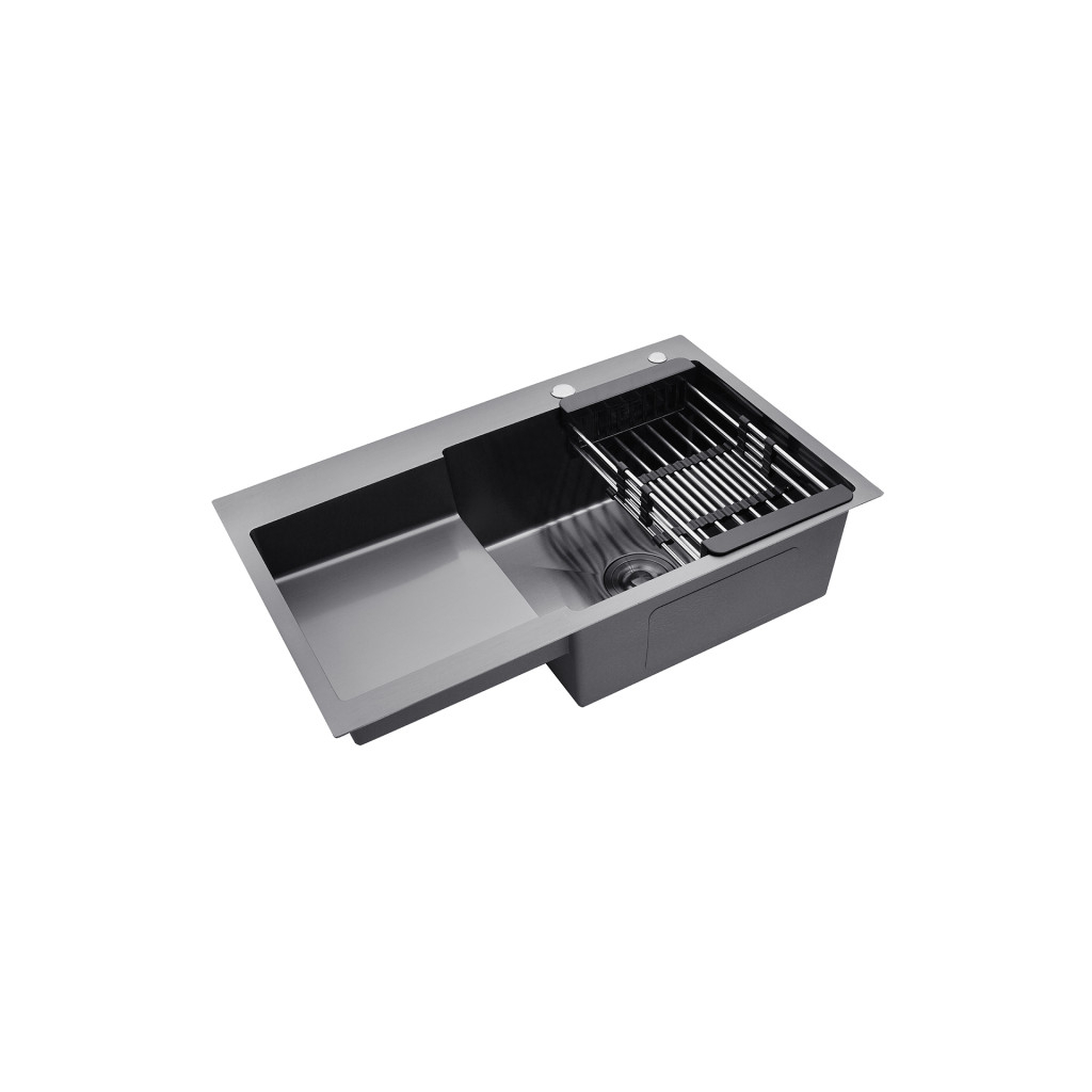 Мийка кухонна Kroner Schwarze-7848RHM (CV030024) - зображення 4