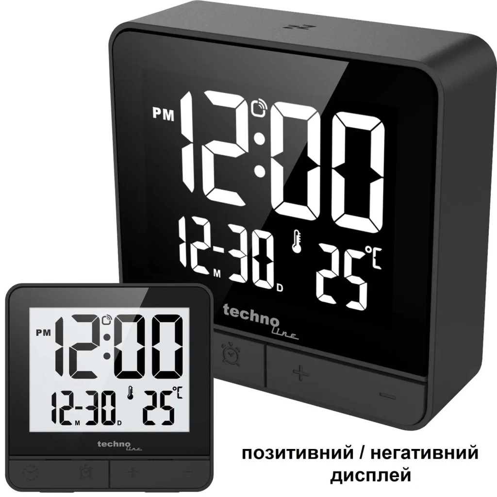 Настільний годинник Technoline WT375 Black (DAS302469) - зображення 1