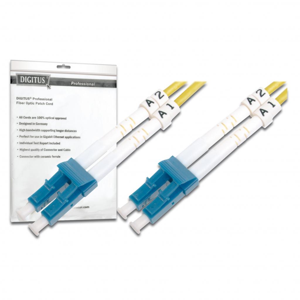 Оптичний патчкорд Digitus LC/UPC-LC/UPC,9/125,OS2(Singlemode),Duplex,10m (DK-2933-10) - изображение 1