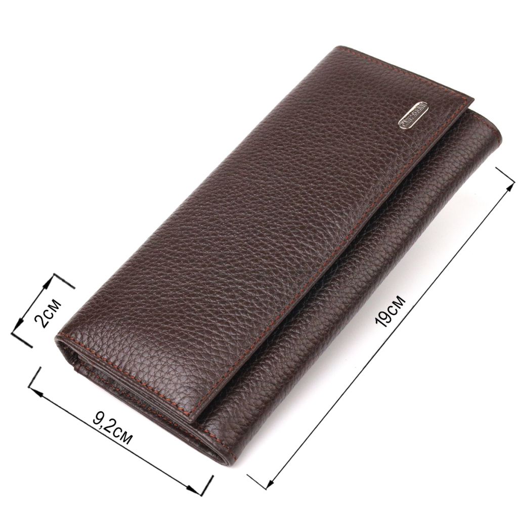 Гаманець Canpellini З натуральної шкіри Коричневий (21629) - зображення 3