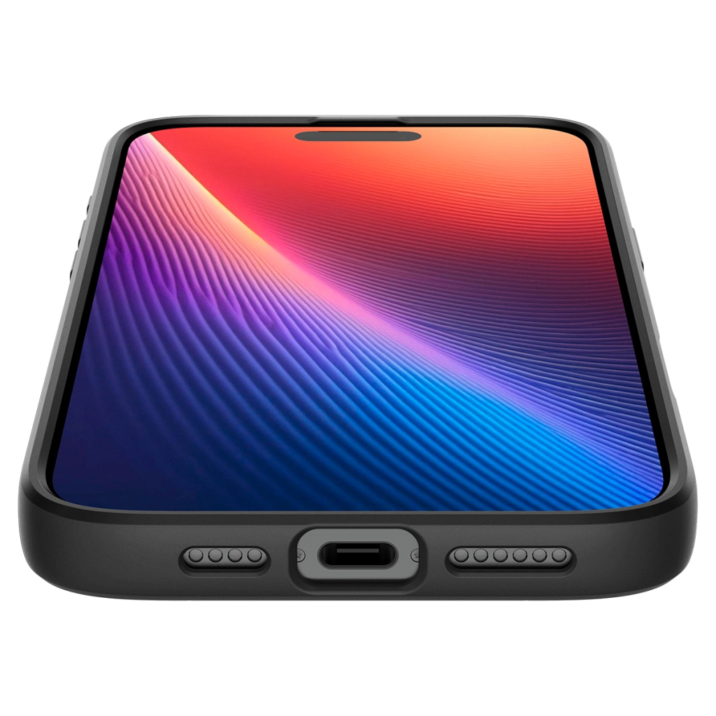 Чохол до мобільного телефона Spigen iPhone 16 Pro Liquid Air Matte Black (ACS08117) - зображення 6