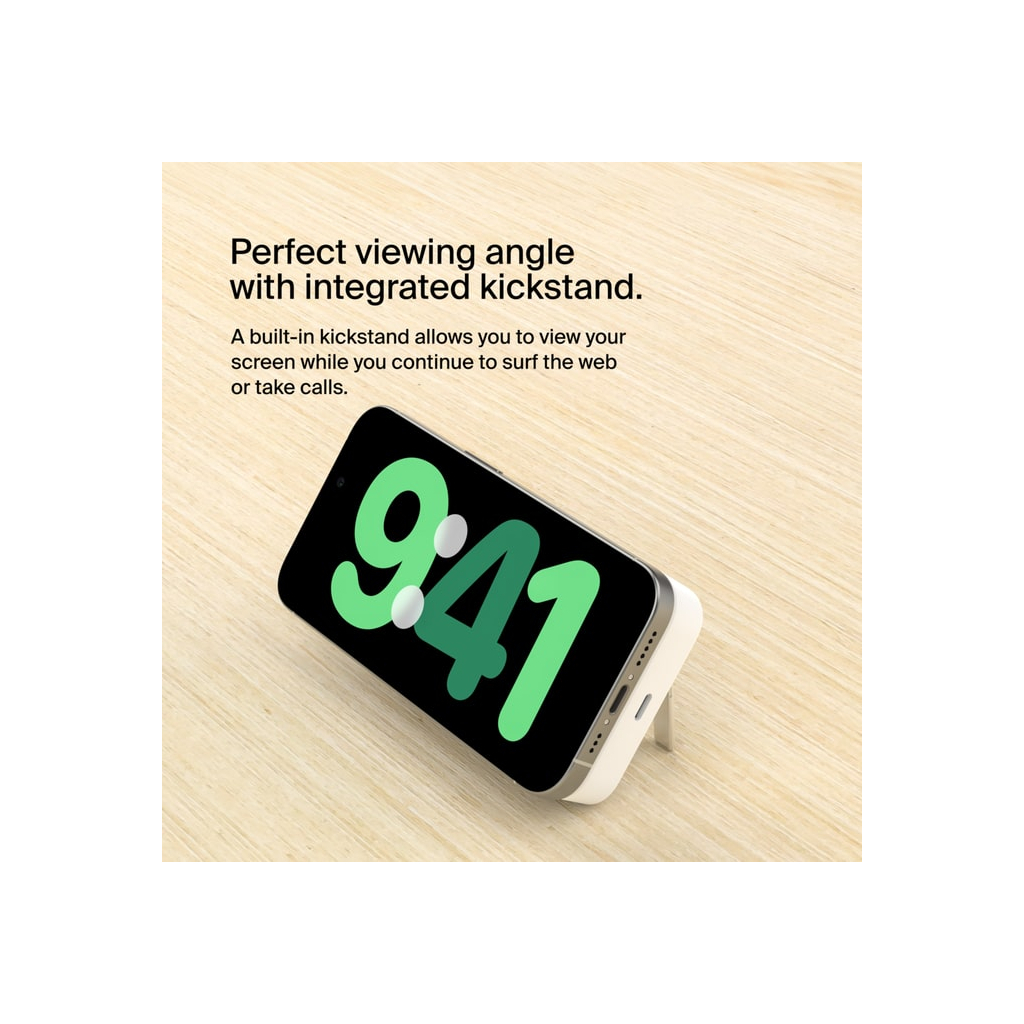 Батарея універсальна Belkin 8000mAh MagSafe Wireless Qi2 White (BPD007BTWH) - зображення 3