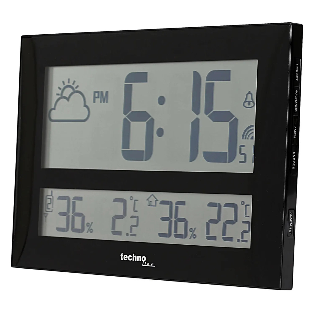 Настінний годинник Technoline WS8011 Black (DAS301307) - зображення 6