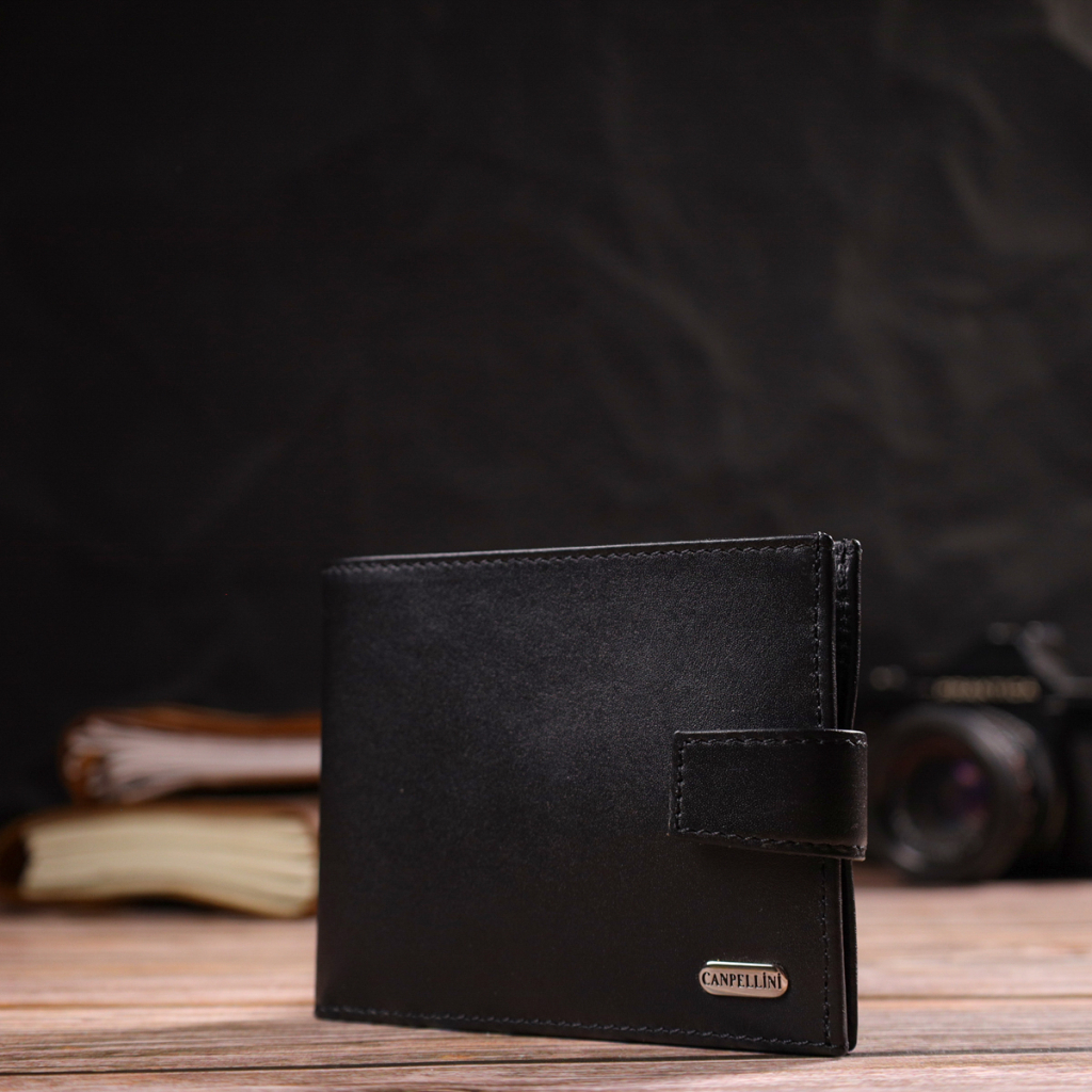 Гаманець Canpellini З натуральної шкіри Чорний (21792) - зображення 8